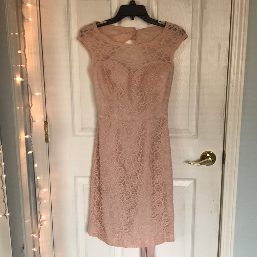 Morile By Madeline Gardner Lace Midi Dress
